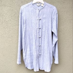 J. Jill Light Blue Button Down Shirt